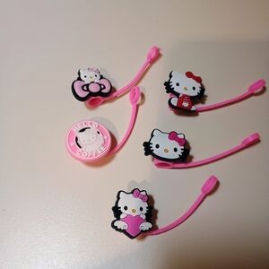 Hello Kitty Straw Cover/ Toppers